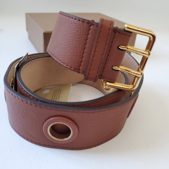 NEW Burberry Italian Eyelet Grommet Leather Belt main image 12